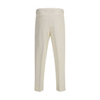White Cotton Dress Pants