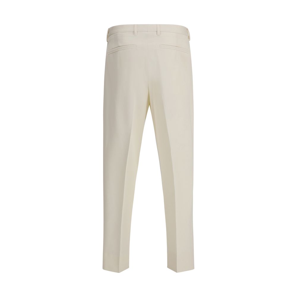 White Cotton Dress Pants