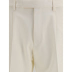 White Cotton Dress Pants