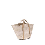 Beige Raffia Shoulder Bag