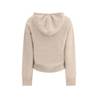 Beige Cashmere Hoodie