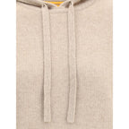 Beige Cashmere Hoodie