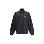 Black Polyester Shell Jacket