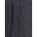 Black Fleece Wool Parka