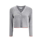 Gray Fleece Wool Cardigan
