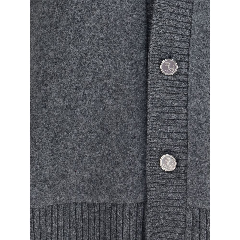 Gray Wool Cardigan