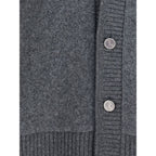 Gray Wool Cardigan