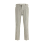 Gray Cotton Casual Pants