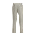 Gray Cotton Casual Pants