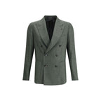 Green Fleece Wool Blazer