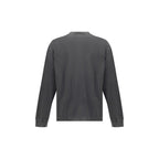 Gray Cotton Long Sleeve T-Shirt