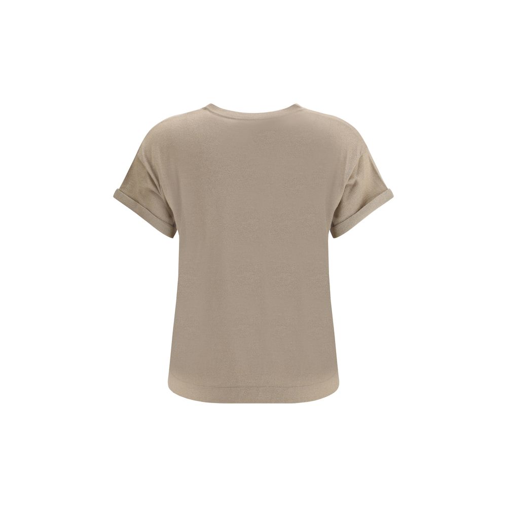 Beige Nylon T-Shirt