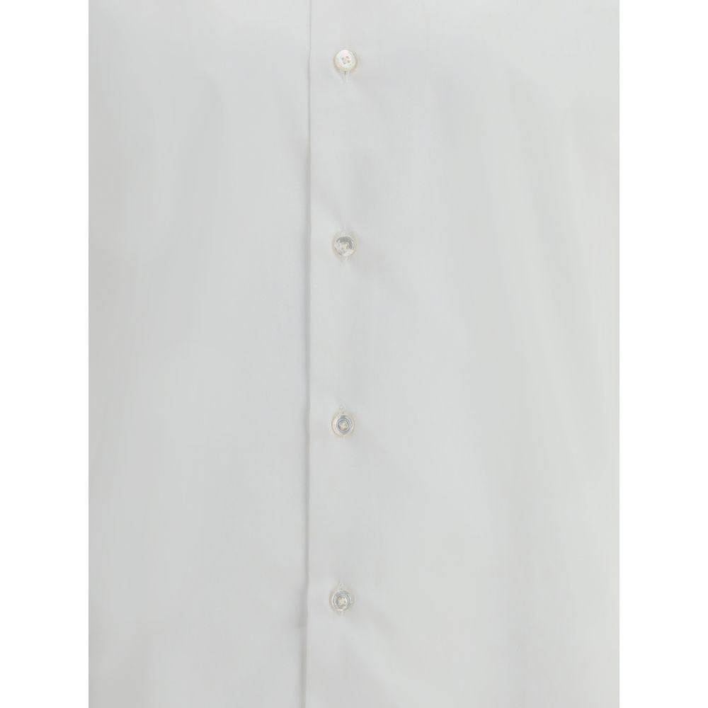 White Cotton Dress Shirt