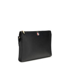 Black Calf Leather Bos Taurus Clutch Bag