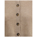 Beige Cashmere Cardigan