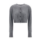 Gray Cashmere Cardigan