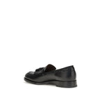 Black Calf Leather Bos Taurus Slip-On Loafers