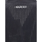 Black Cotton Cardigan