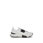 White Calf Leather Bos Taurus Athletic Sneakers