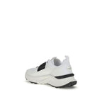 White Calf Leather Bos Taurus Athletic Sneakers
