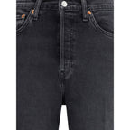Black Cotton Jeans Denim