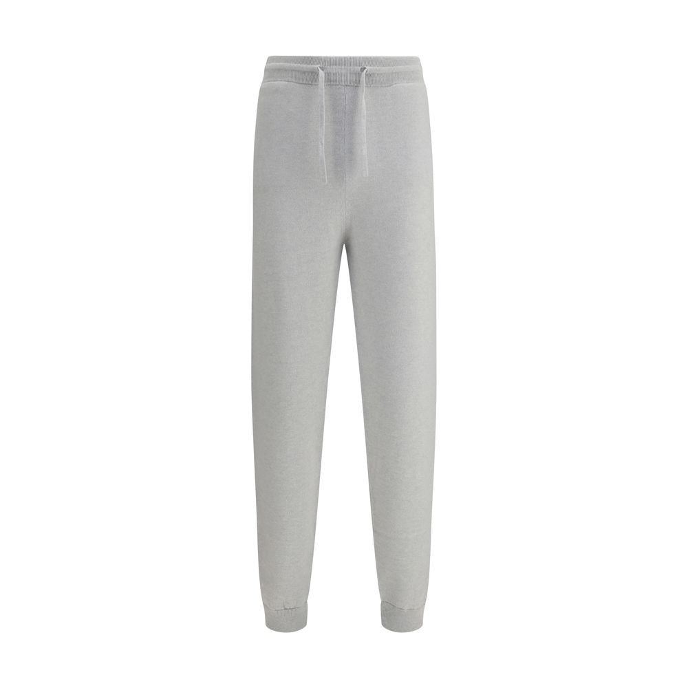 Gray Elastane Casual Pants