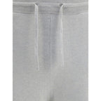 Gray Elastane Casual Pants