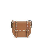 Beige Calf Leather Bos Taurus Shoulder Bag
