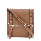 Beige Calf Leather Bos Taurus Shoulder Bag