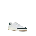 White Calf Leather Bos Taurus Low Top Sneakers