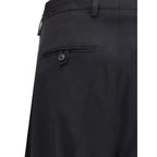 Black Fleece Wool Chino Pants