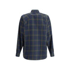Green Polyester Pattern Shirt