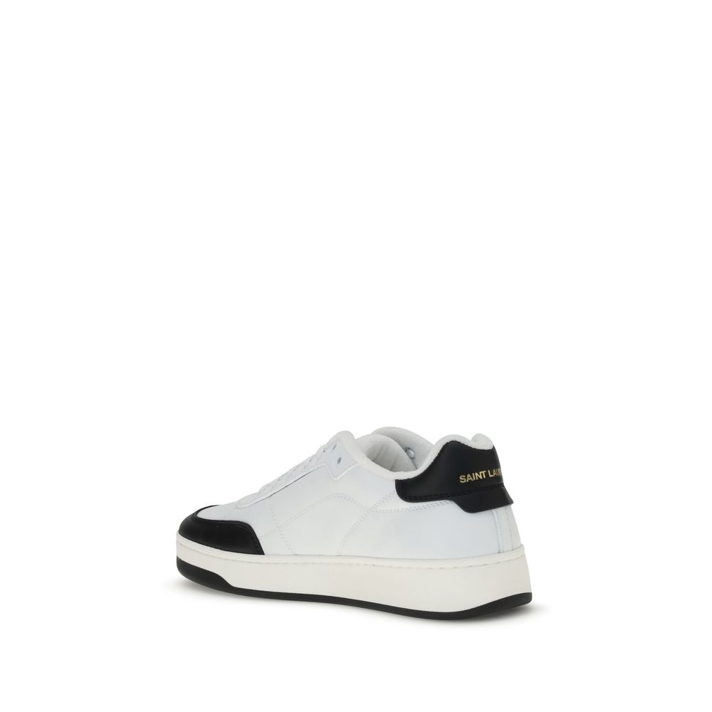 White Calf Leather Bos Taurus Low Top Sneakers