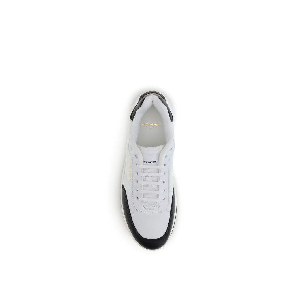 White Calf Leather Bos Taurus Low Top Sneakers