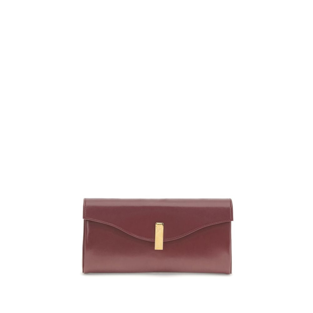 Brown Leather Clutch Bag