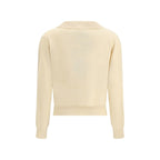 Cream Fleece Wool Sweater