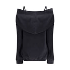 Black Cotton Sweatshirt