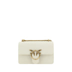 Beige Calf Leather Bos Taurus Shoulder Bag