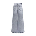 Gray Cotton Jeans Denim