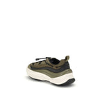 Bicolor Polyester Athletic Sneakers