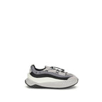 Gray Polyester Athletic Sneakers