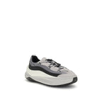 Gray Polyester Athletic Sneakers