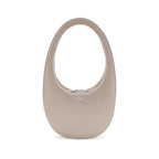 Beige Leather Shoulder Bag