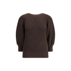 Brown Merino Wool Sweatshirt
