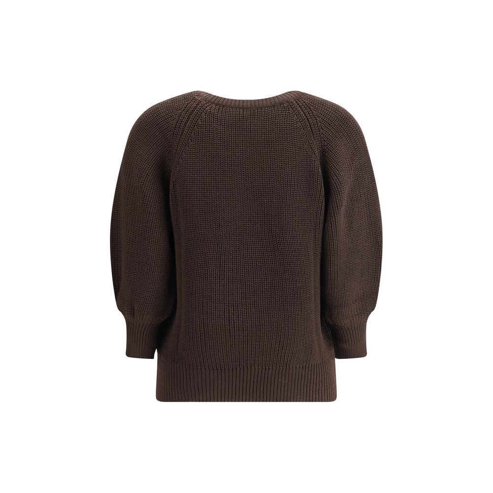 Brown Merino Wool Sweatshirt