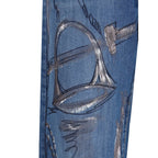 Blue Cotton Slim Fit Jeans