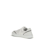 White Calf Leather Bos Taurus Low Top Sneakers