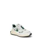 White Calf Leather Bos Taurus Athletic Sneakers