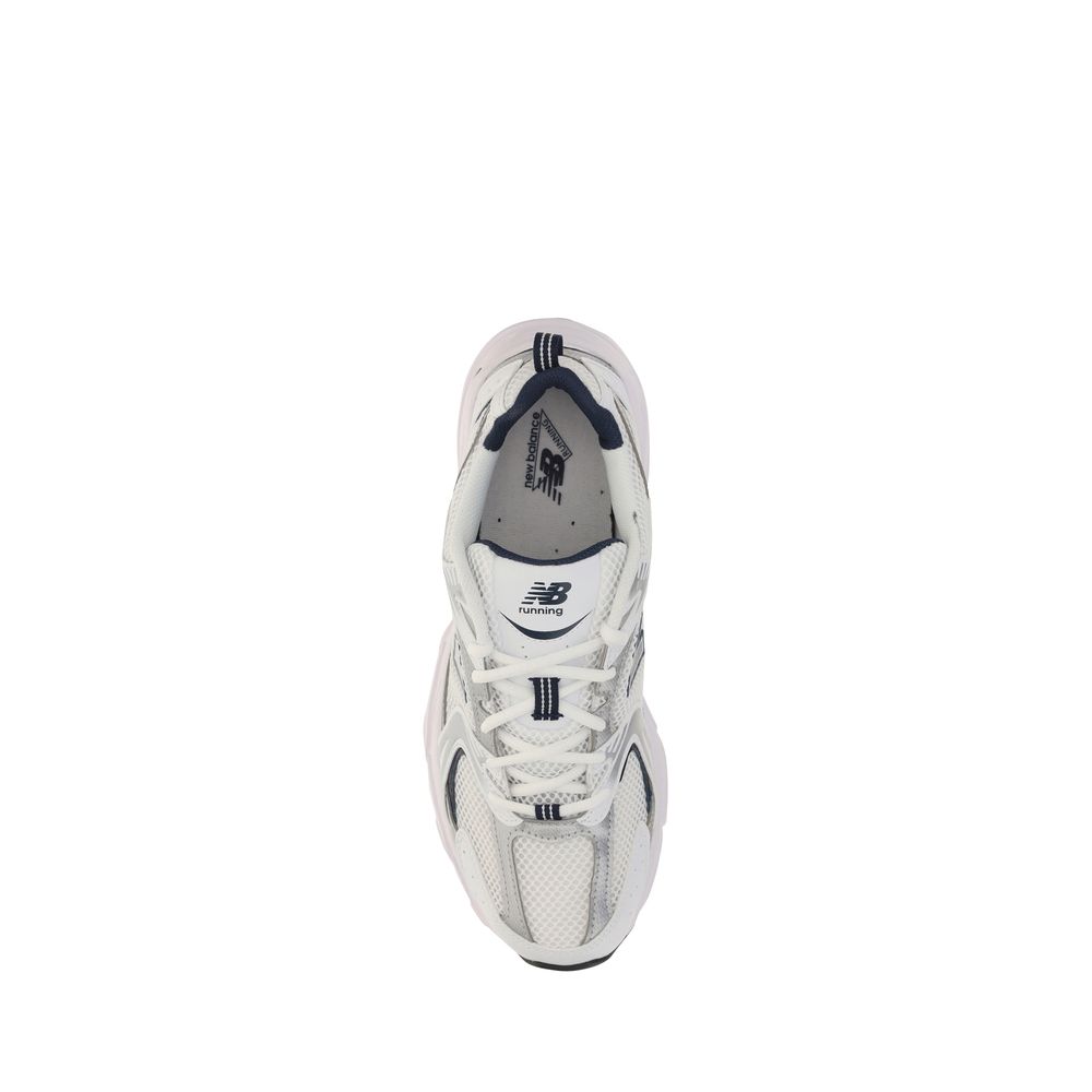 White Polyethylene Athletic Sneakers