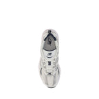 White Polyethylene Athletic Sneakers